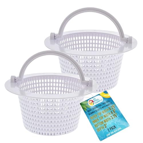 U.S. Pool Supply Above-Ground Thru-Wall Skimmer Baskets, 2-pack