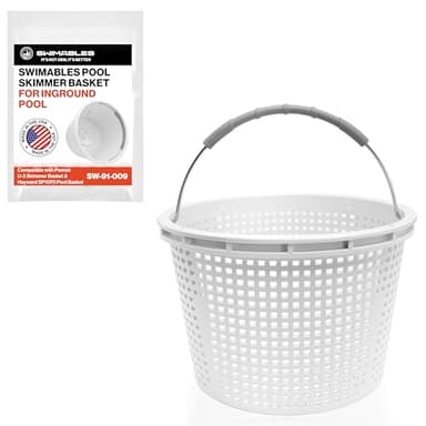 Swimables 8" Weighted Pool Skimmer Basket for In-Ground Pools
