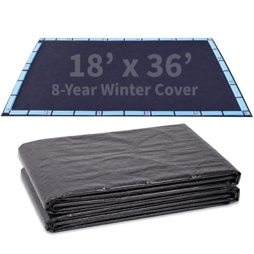 Blue Wave Arctic Armor Rectangular In-Ground Winter Cover, 18 x 36 ft