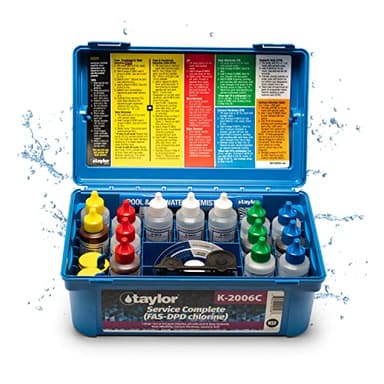 Taylor K-2006C Service Complete Pool Test Kit, 2 oz reagents