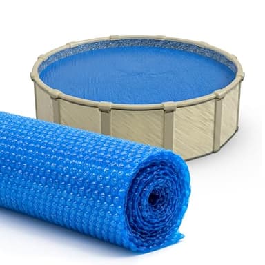 Sun2Solar Blue Round Solar Cover, 12 Mil, 24 ft