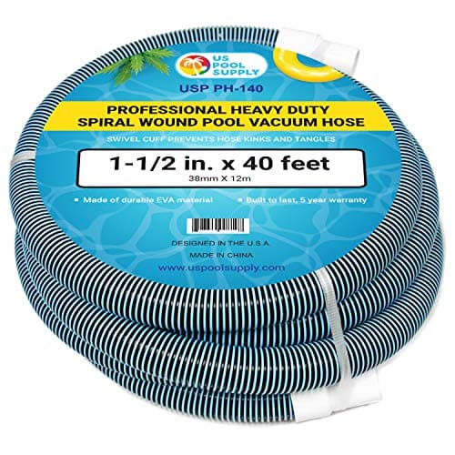 U.S. Pool Supply Pool Vacuum Hose, 40 ft x 1.5 in
