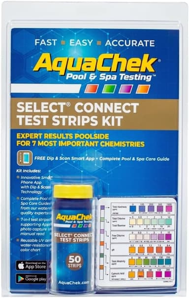 AquaChek Select Connect 7-Way Test Strips, complete kit