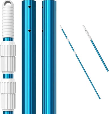 CKE Telescoping Pool Pole, 16.5 ft, 3-piece aluminum