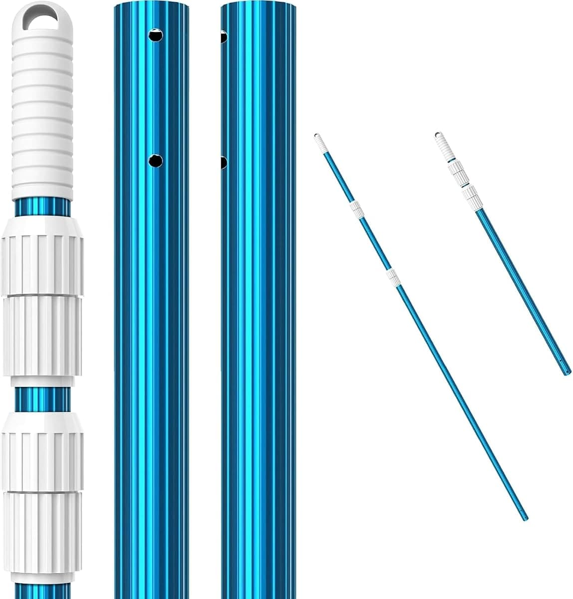 CKE Telescoping Pool Pole, 16.5 ft, 3-piece aluminum