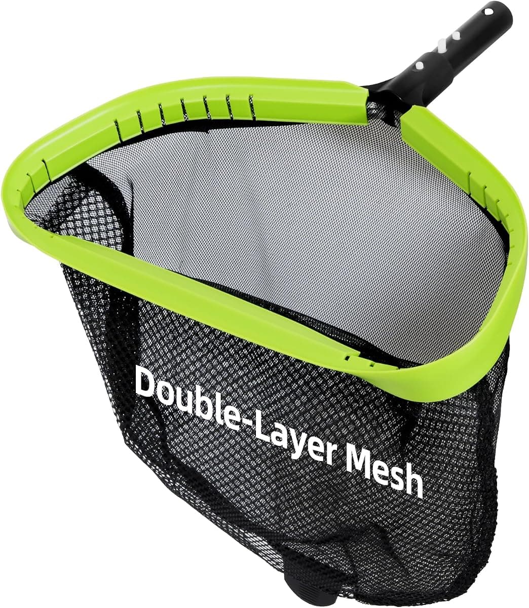Sepetrel Professional Pool Leaf Skimmer Net, double-layer deep bag