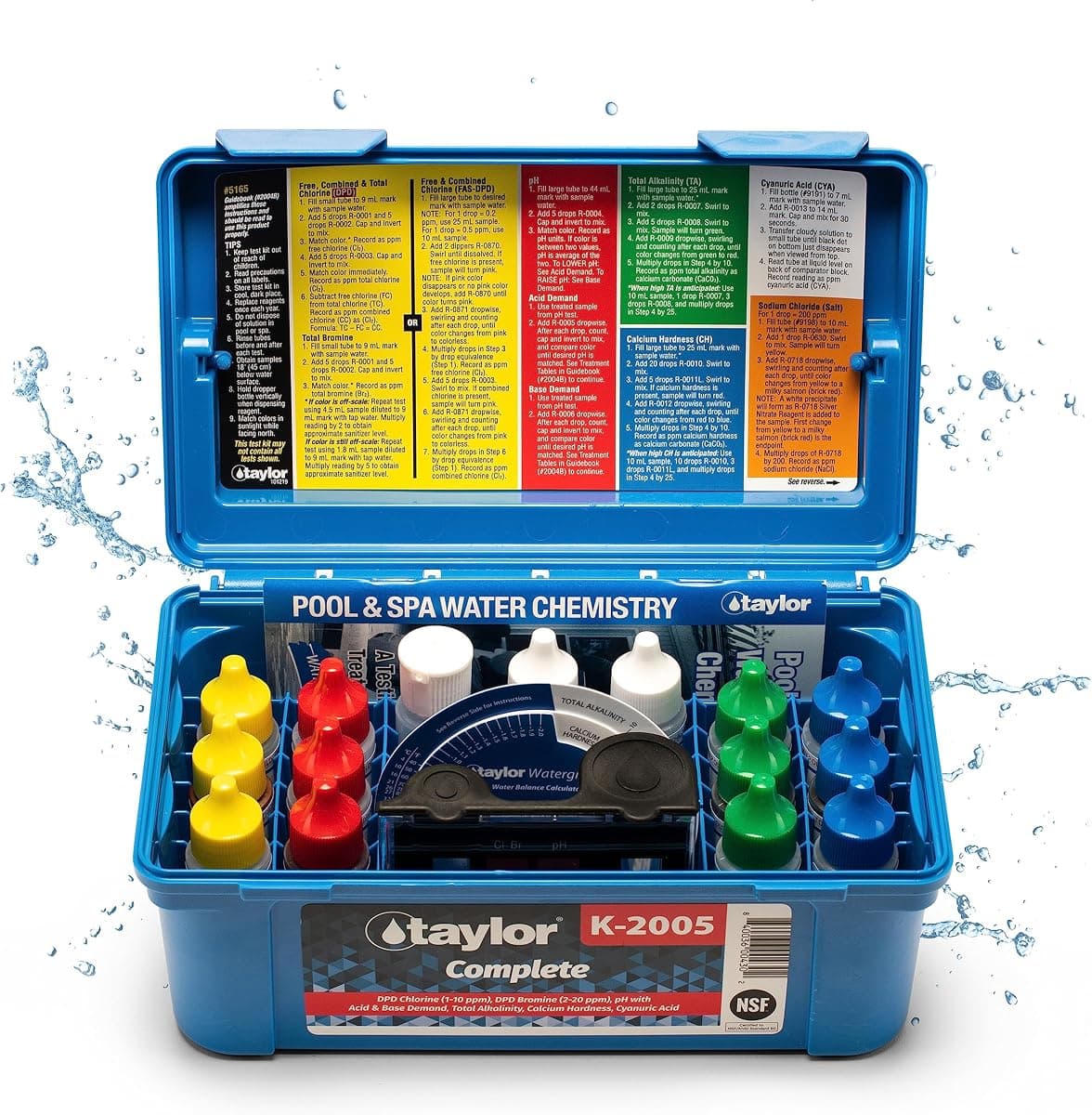 Taylor Technologies K-2005 DPD 9-in-1 Complete Pool Test Kit