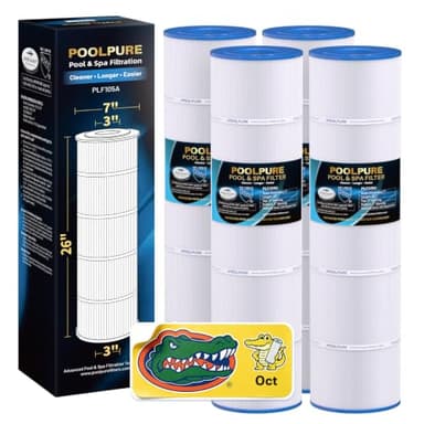 POOLPURE CCP420 Pool Filter Cartridge, 4-pack