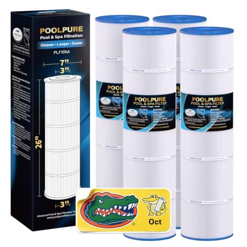 POOLPURE CCP420 Pool Filter Cartridge, 4-pack