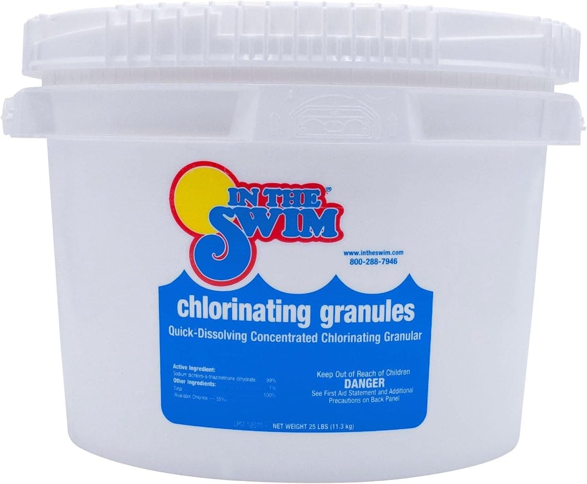 In The Swim Sodium Dichlor Chlorine Shock Granules, 25 lb