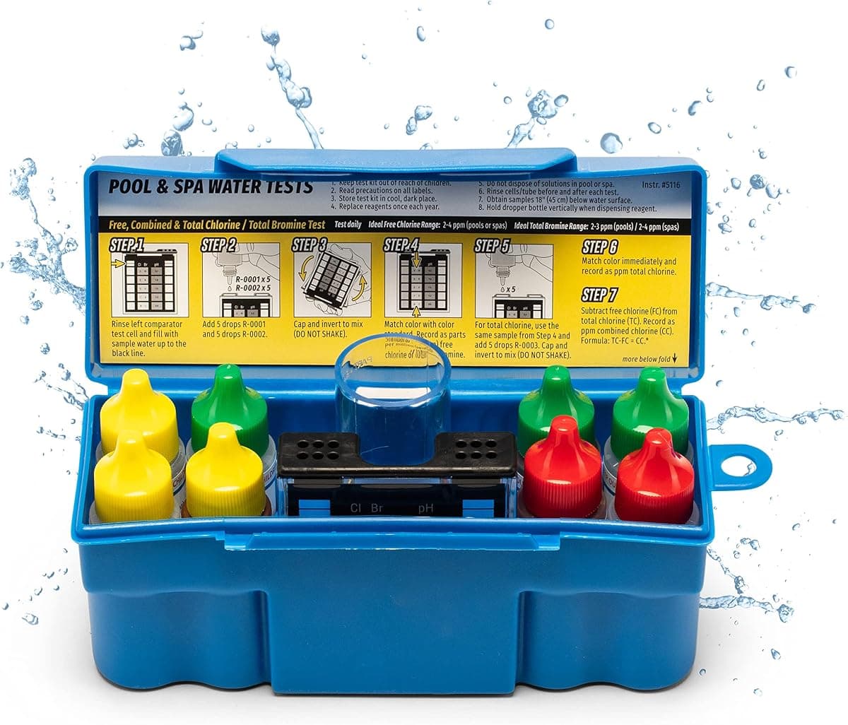 Taylor Technologies K-1004 DPD 6-in-1 Pool Test Kit