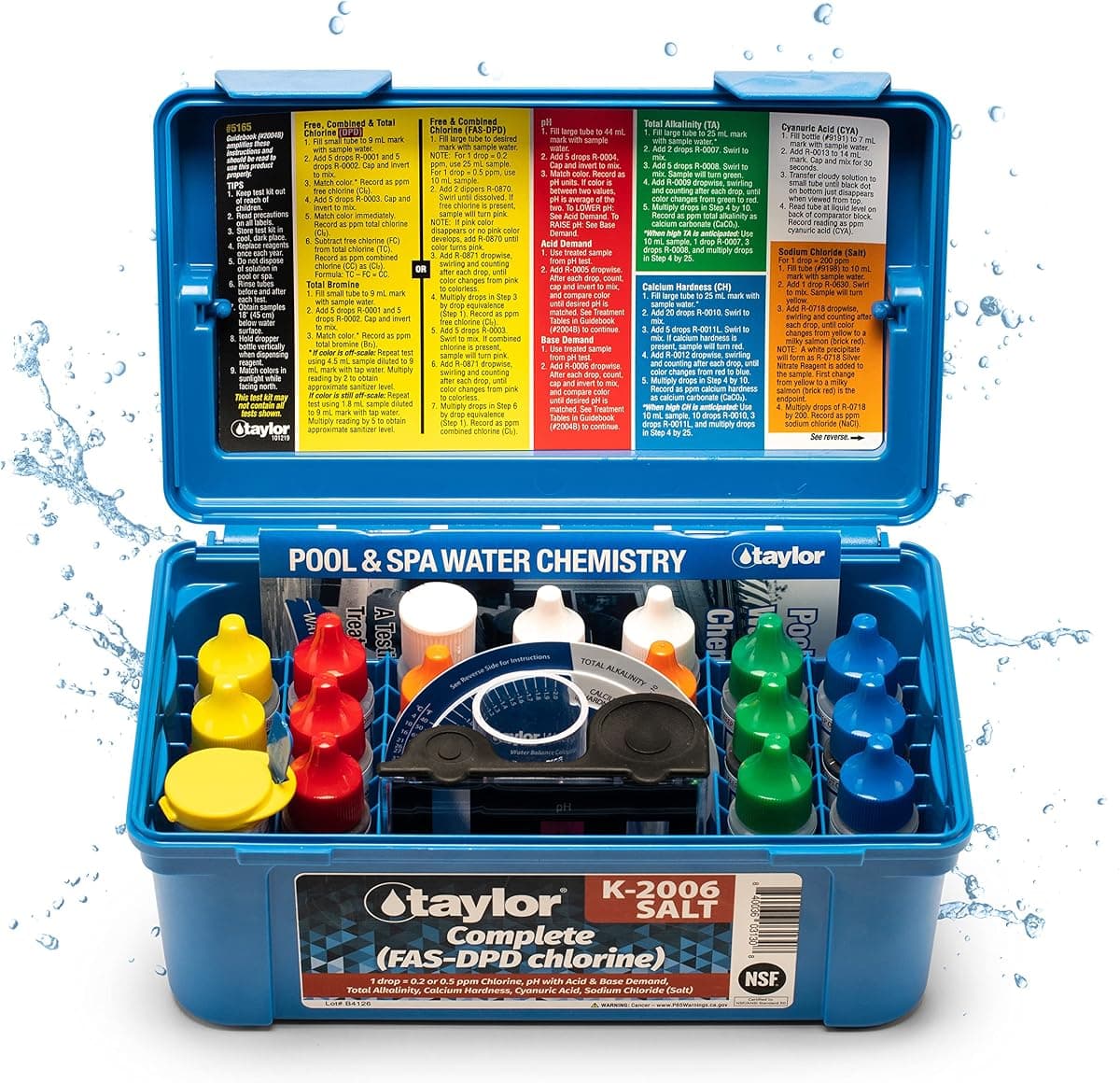 Taylor Technologies K-2006-SALT FAS-DPD 9-in-1 Test Kit